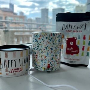 Happy Wax wax warmer and melts. Used once